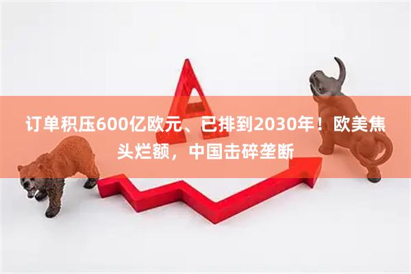 订单积压600亿欧元、已排到2030年！欧美焦头烂额，中国击碎垄断