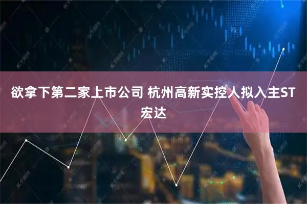 欲拿下第二家上市公司 杭州高新实控人拟入主ST宏达